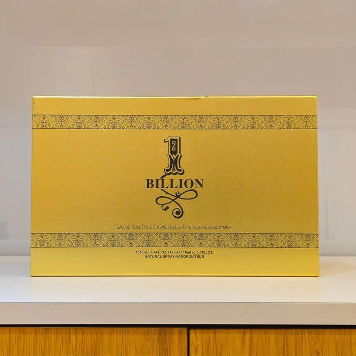 1 BILLION Gold Collection: 5-Piece Luxury Fragrance & Grooming Gift Set for Men