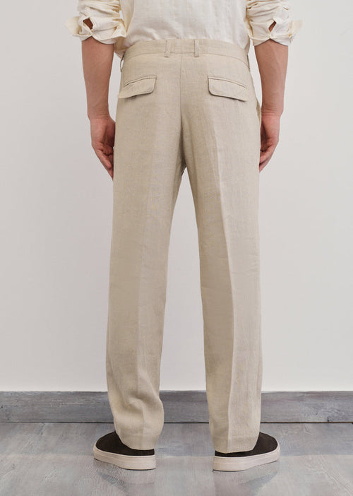 100% Pure Linen Beige Pant