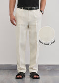 100% Pure Linen Ivory Pant