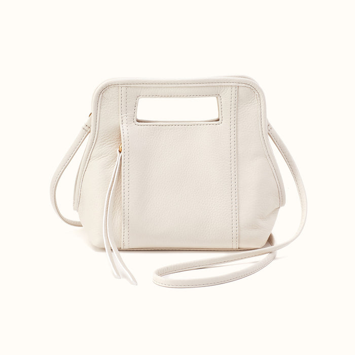Ace Crossbody in Pebbled Leather - Coastal Cloud- FOL