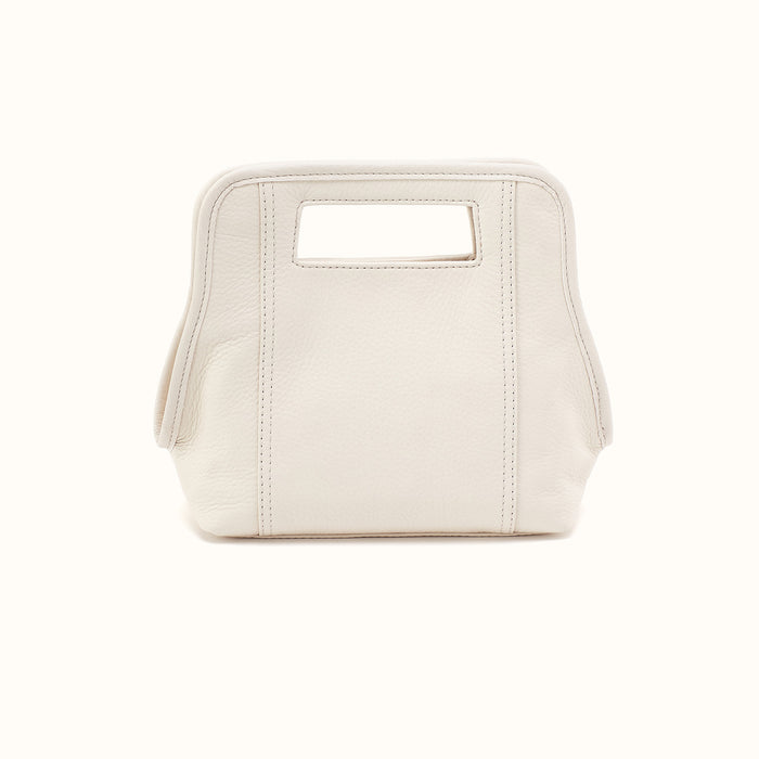 Ace Crossbody in Pebbled Leather - Coastal Cloud