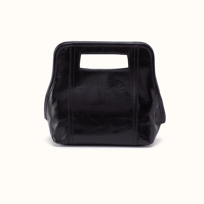Ace Crossbody In Polished Leather - Black