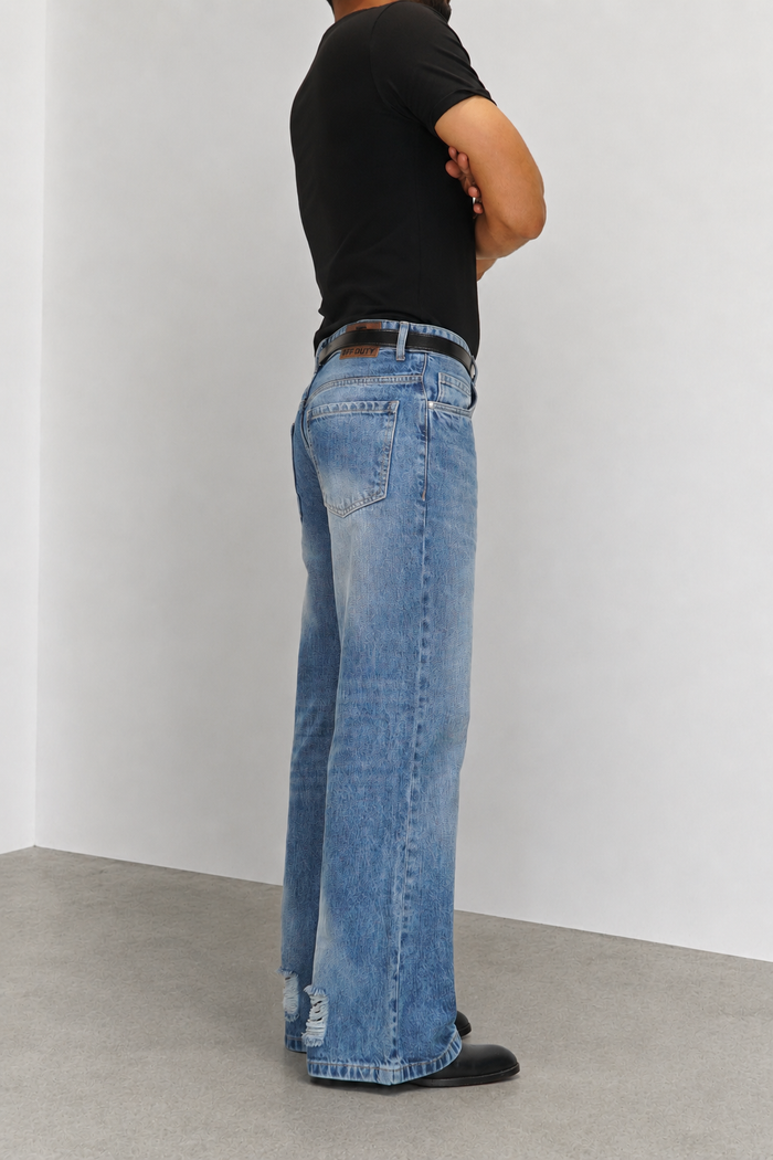 Air Washed Blue Bootcut Jeans