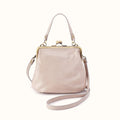 Alba Crossbody In Gloss Leather - Stone Gloss