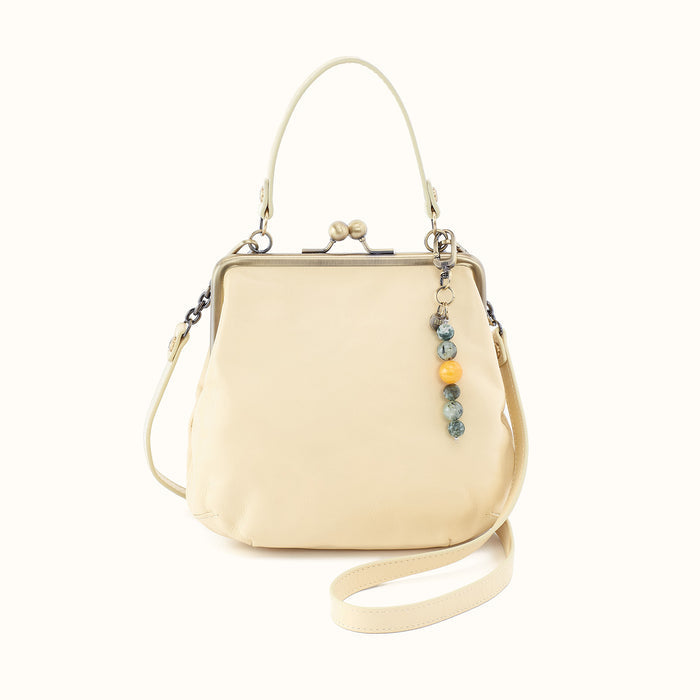 Alba Crossbody in Polished Leather - Butter Yellow- FOL