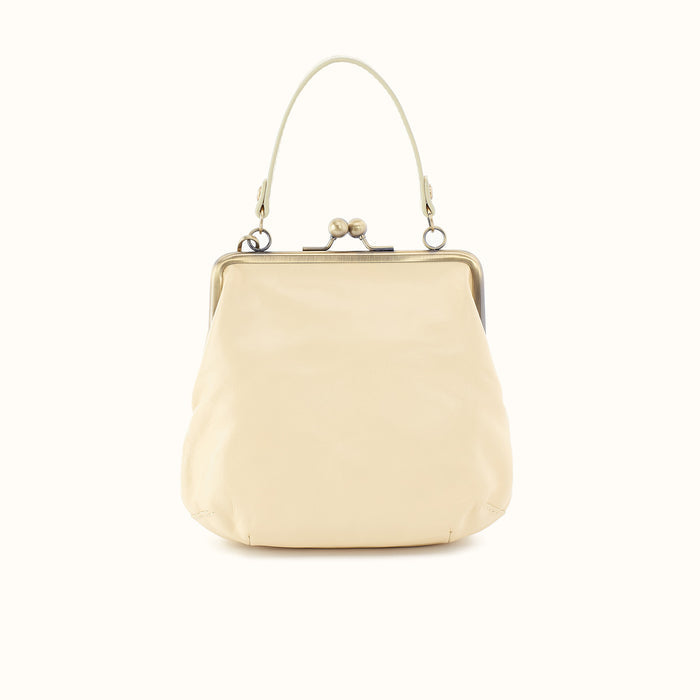 Alba Crossbody in Polished Leather - Butter Yellow