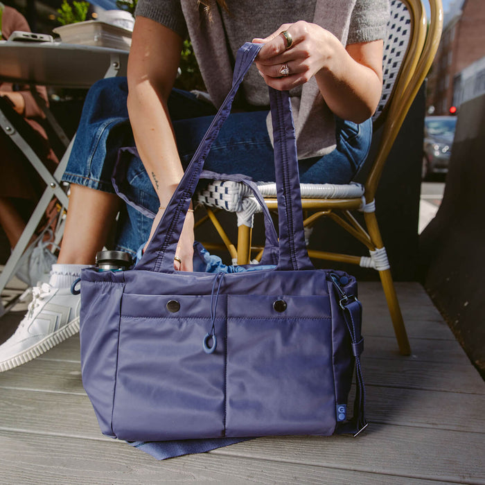 ALL IN ONE Tote in CaRefiber recycled nylon - Ocean