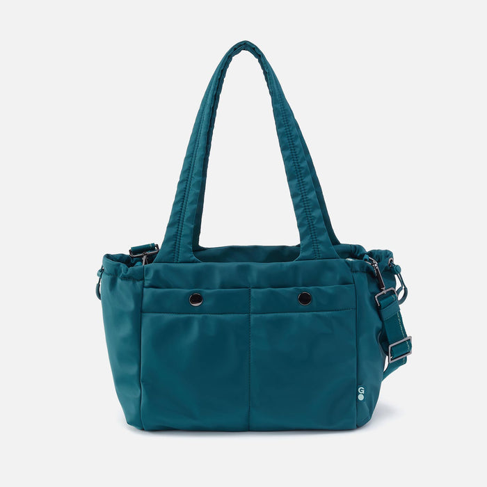 ALL IN ONE Tote in CaRefiber recycled nylon - Teal