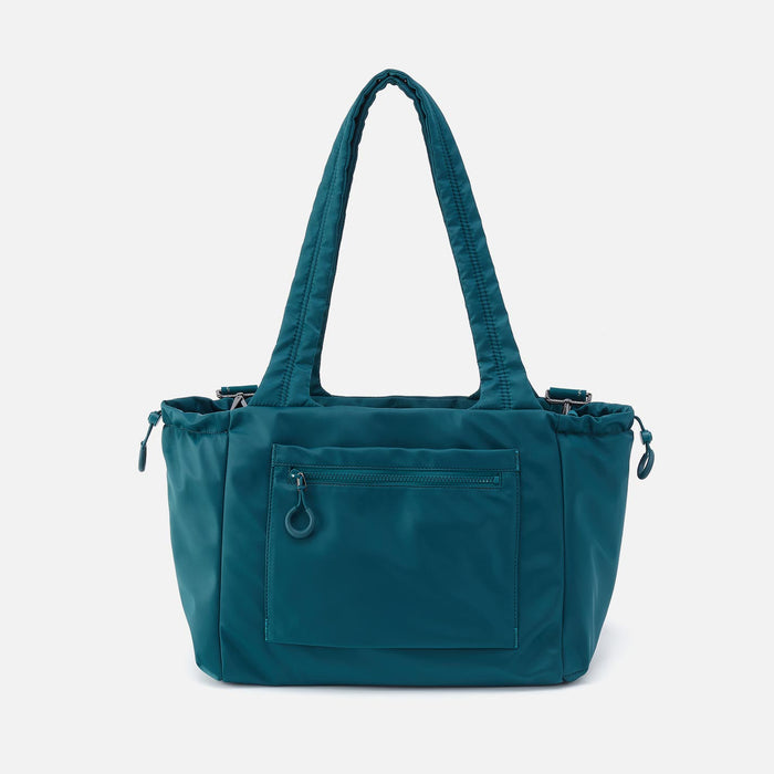 ALL IN ONE Tote in CaRefiber recycled nylon - Teal