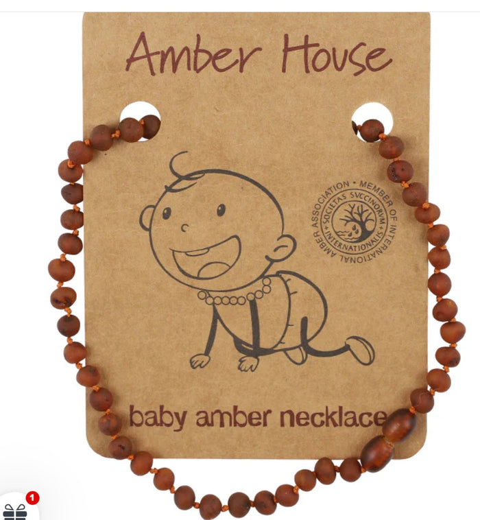 Amber Necklace.   100% Baltic Amber. 33cm. Baby 3m - 2yrs