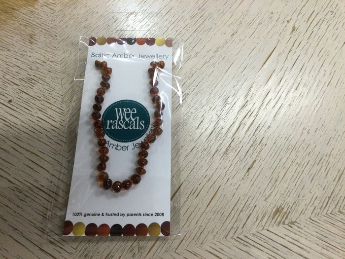 Amber Necklace.   100% Baltic Amber. 33cm. Baby 3m - 2yrs