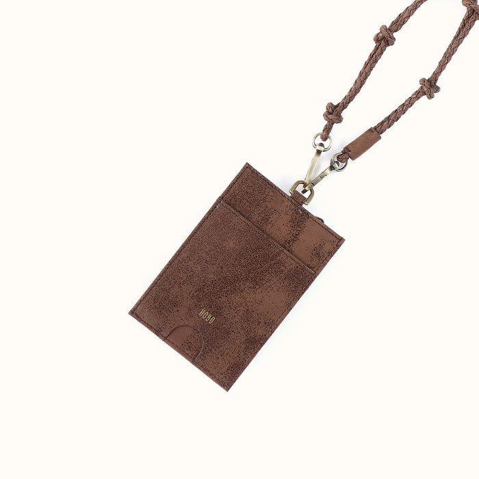 Around Town Lanyard In Buffed Leather