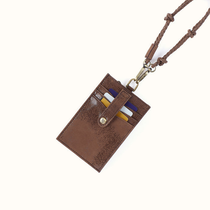 Around Town Lanyard In Buffed Leather