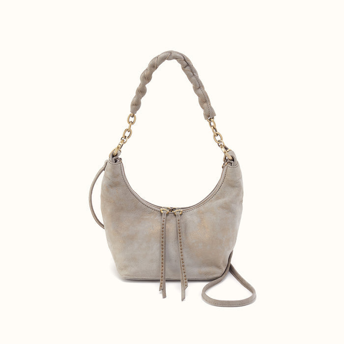 Astrid Small Crossbody in Nubuck Leather - Golden Granite
