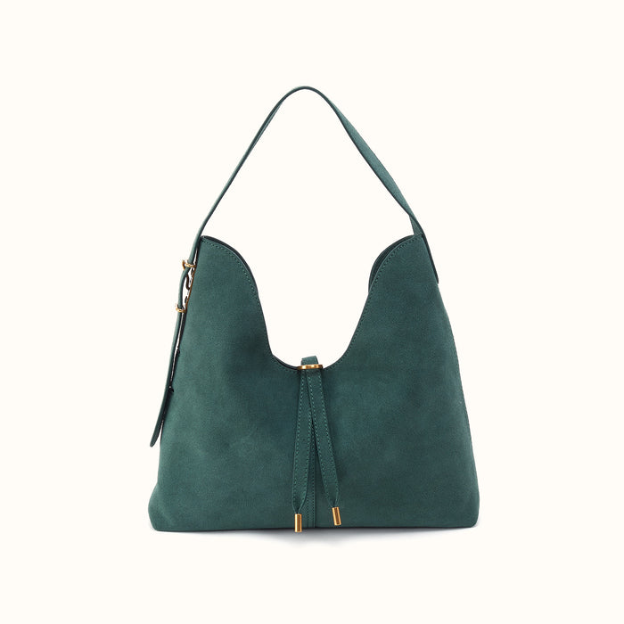 Atlas Hobo Bag In Suede Leather