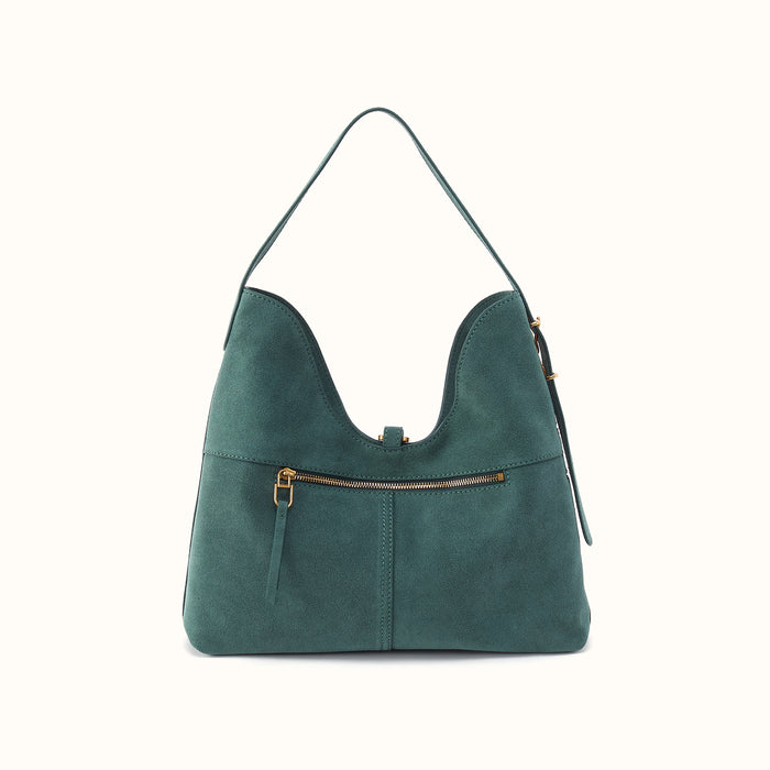 Atlas Hobo Bag In Suede Leather
