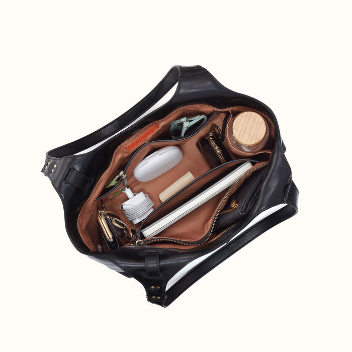 Atlas Tote In Patina Leather