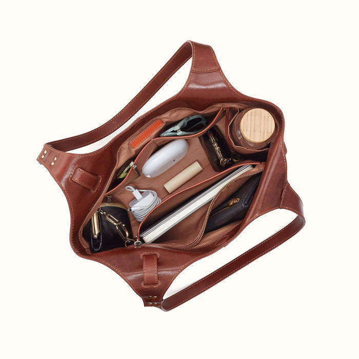 Atlas Tote In Patina Leather