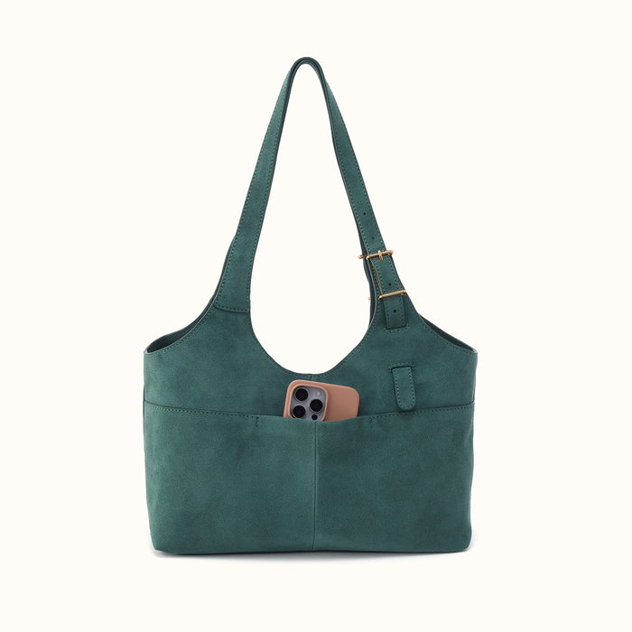 Atlas Tote In Suede Leather