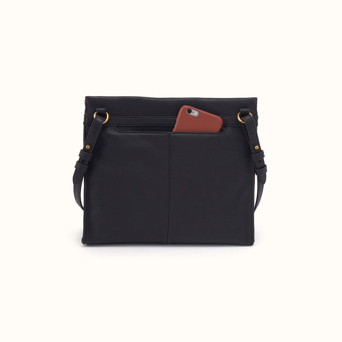 Austin Medium Crossbody In Pebbled Leather - Black