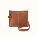 Austin Medium Crossbody In Pebbled Leather - Warm Honey- FOL