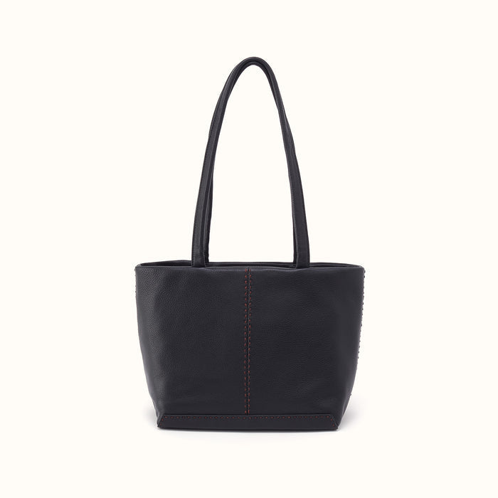 Austin Tote in Pebbled Leather - Black- FOL