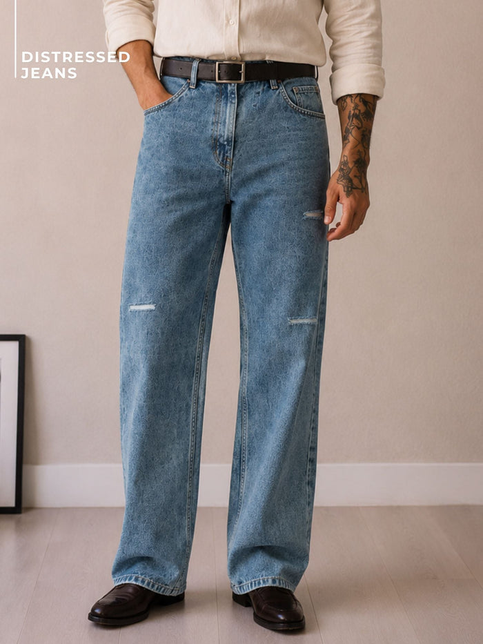 Avenue Distressed Jeans