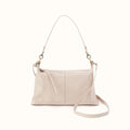 Avon Shoulder Bag In Polished Leather - Pale Flax- FOL