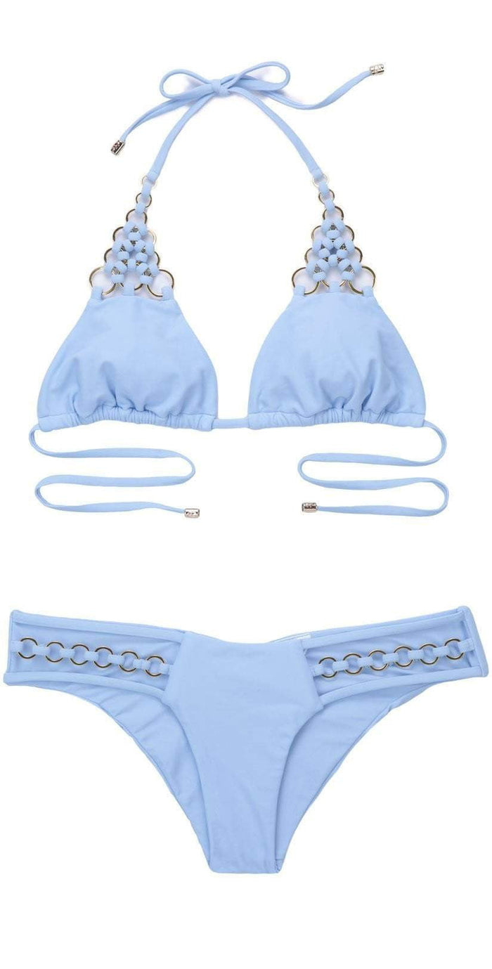 Beach Bunny Ireland Ring Triangle Bikini Top B18127T2-PDBL: