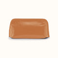 Beauty Brush Case In Polished Leather - Natural