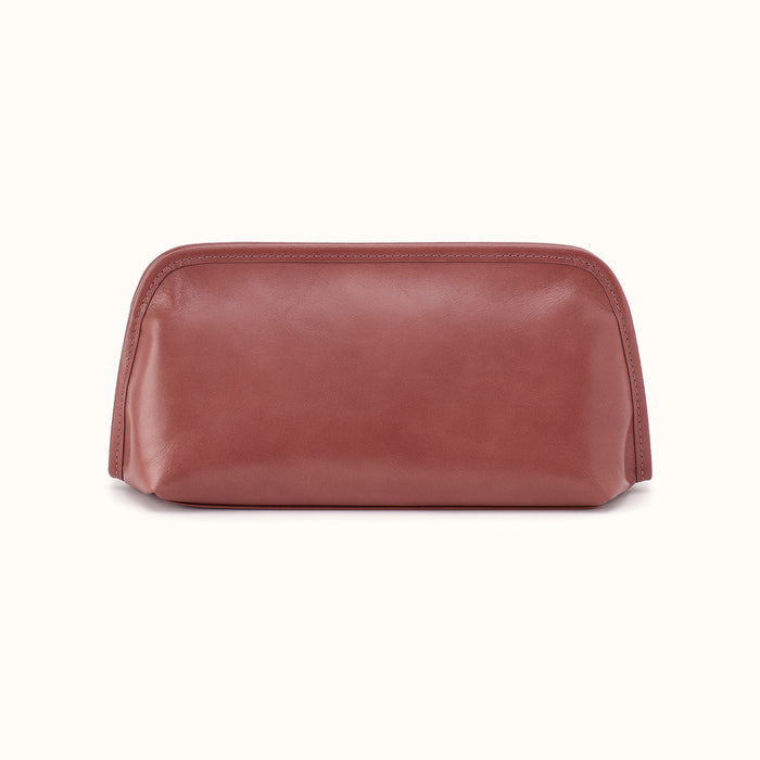 Beauty Brush Case In Polished Leather