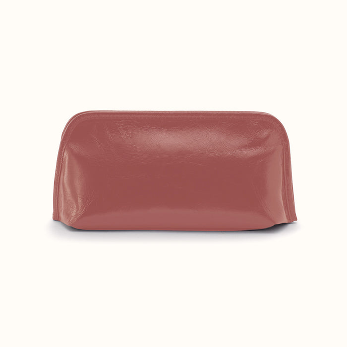 Beauty Brush Case In Polished Leather