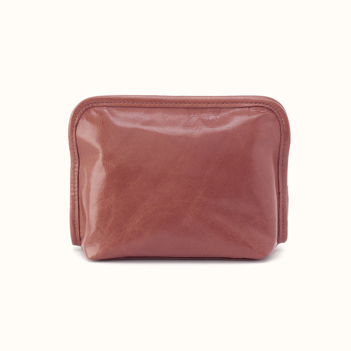 Beauty Cosmetic Pouch In Polished Leather