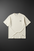 Beyond Tee Front — Cream oversized tee by Varidon
