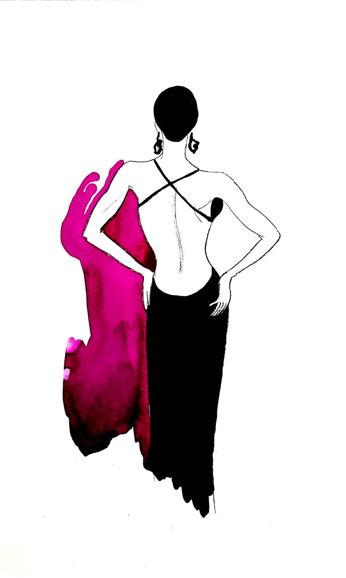 Black dress PRINT