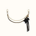 Black Star Swag in Pebbled Leather - Black