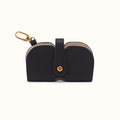 Blink Glasses Holder in Pebbled Leather - Black- FOL