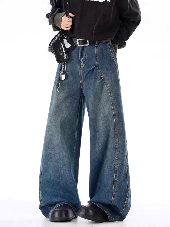 Blue Fracture Japan Baggy Jeans