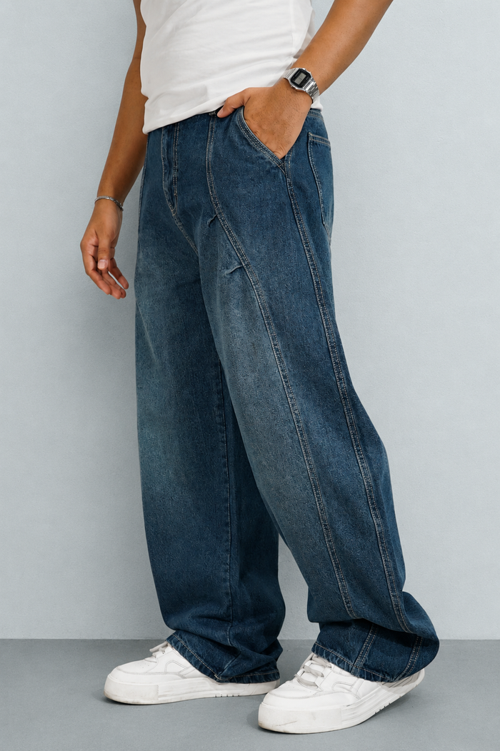 Blue Fracture Japan Baggy Jeans