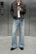 Blue Hype Wash Bootcut Jeans