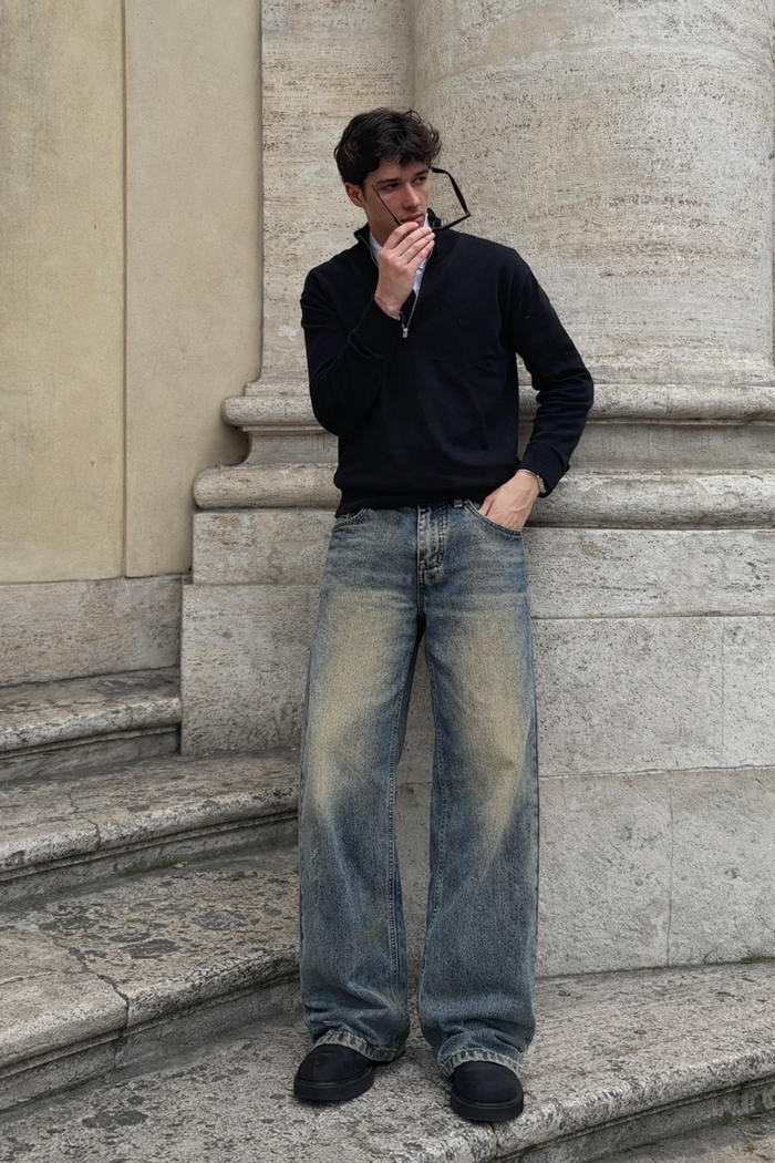 Blue Screen Super Baggy Jeans