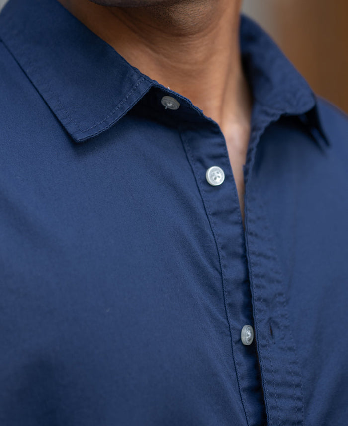 Blue Washed Shirt 100% Cotton