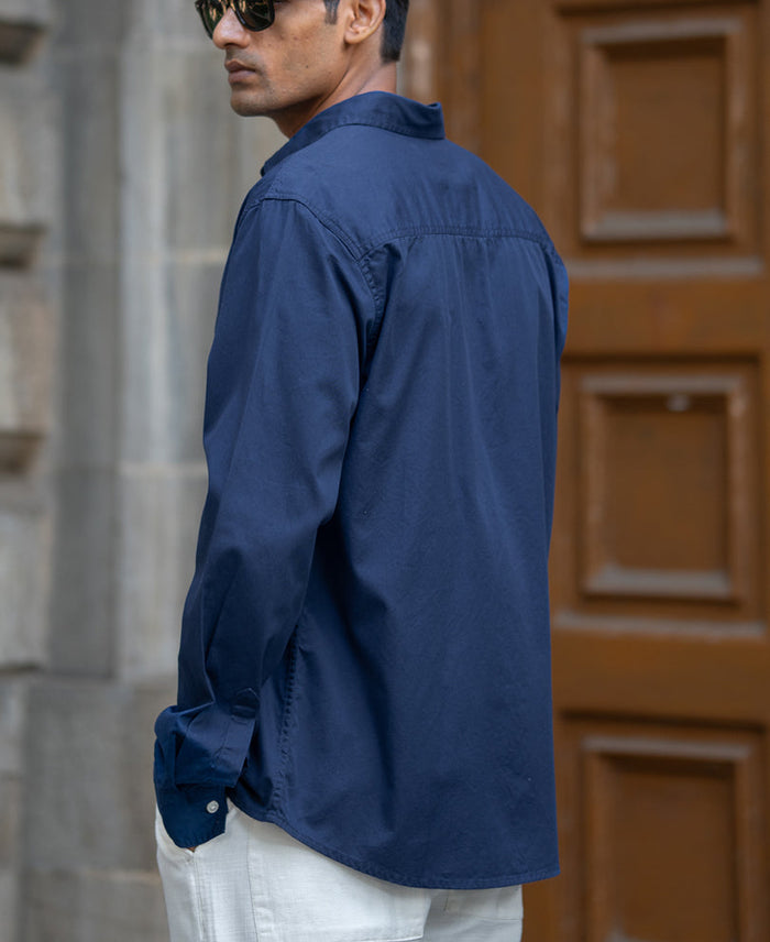 Blue Washed Shirt 100% Cotton