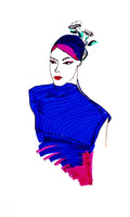 Blue&magenta PRINT