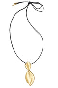 Brass Leaves Necklace