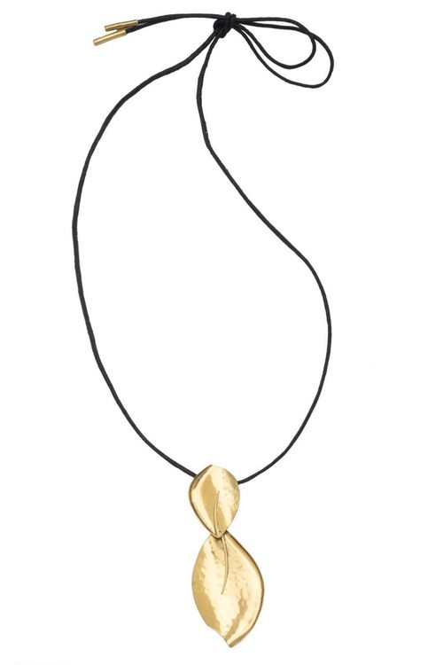 Brass Leaves Necklace