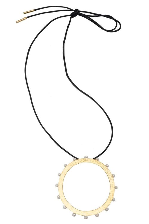 Brass & Mother of Pearl Necklace