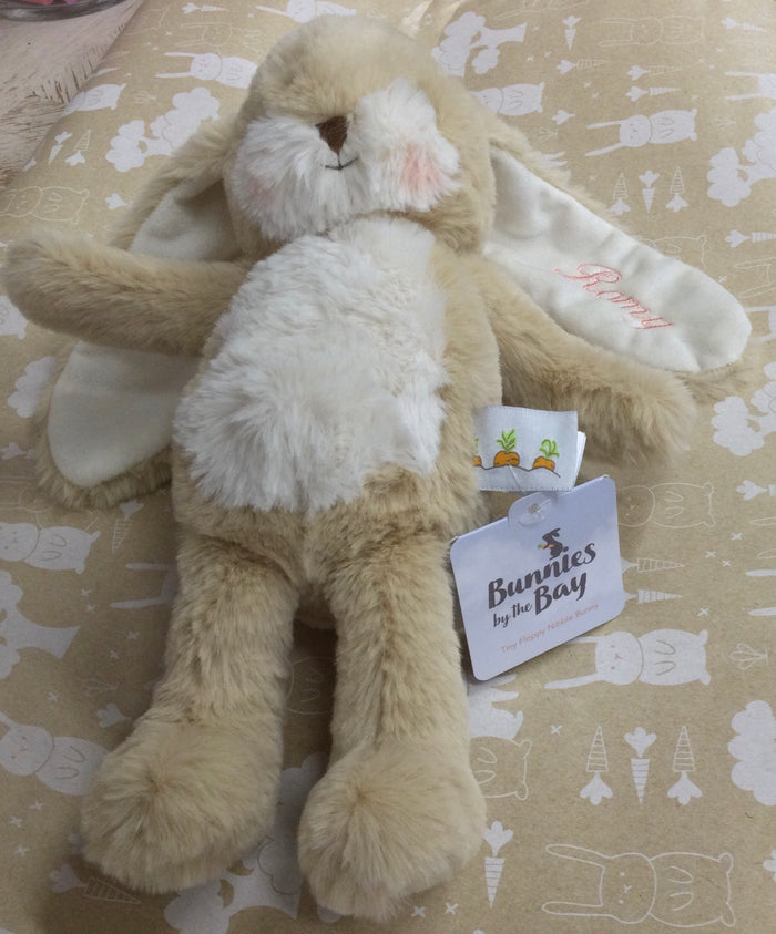 Bunnies by the Bay. 20cm.     Baby Gift                         Embroidered Name additional cost