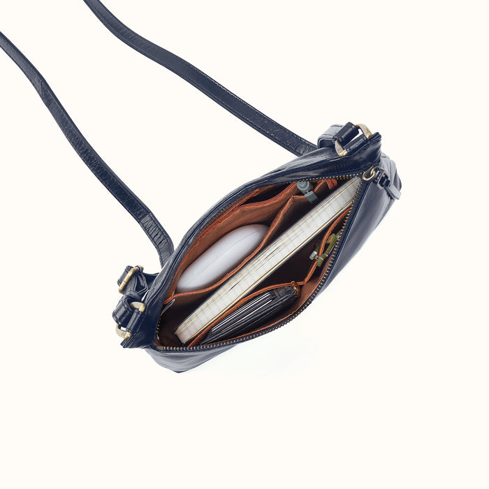 Cambel Crossbody In Polished Leather