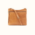 Cambel Crossbody In Polished Leather - Natural- FOL